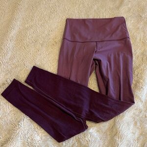 Lululemon Ombré Purple High-Waisted Leggings
